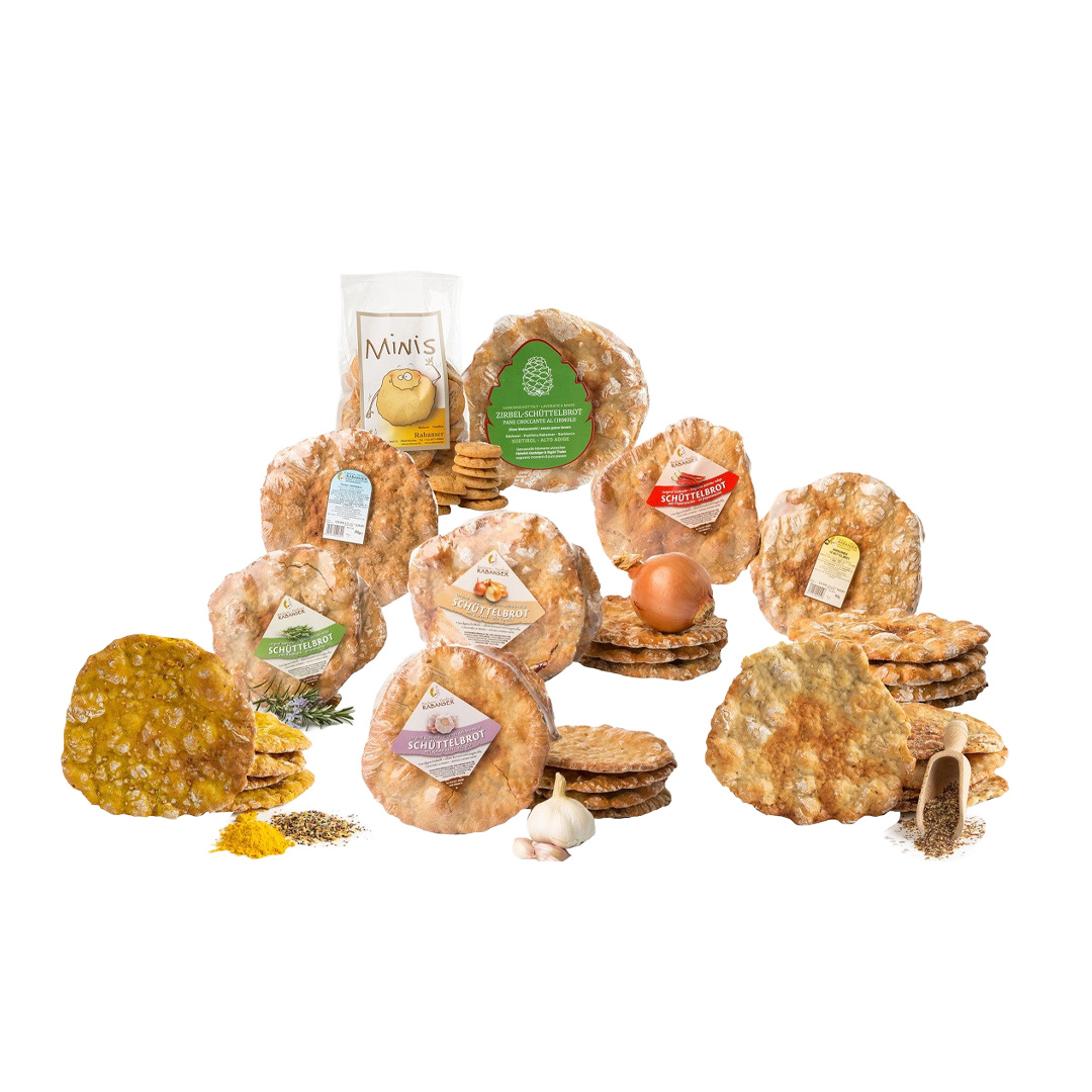 Alle Schüttelbrote von Niki Back in einem Paket. Hier finden Sie das originale Rabanser-Schüttelbrot.