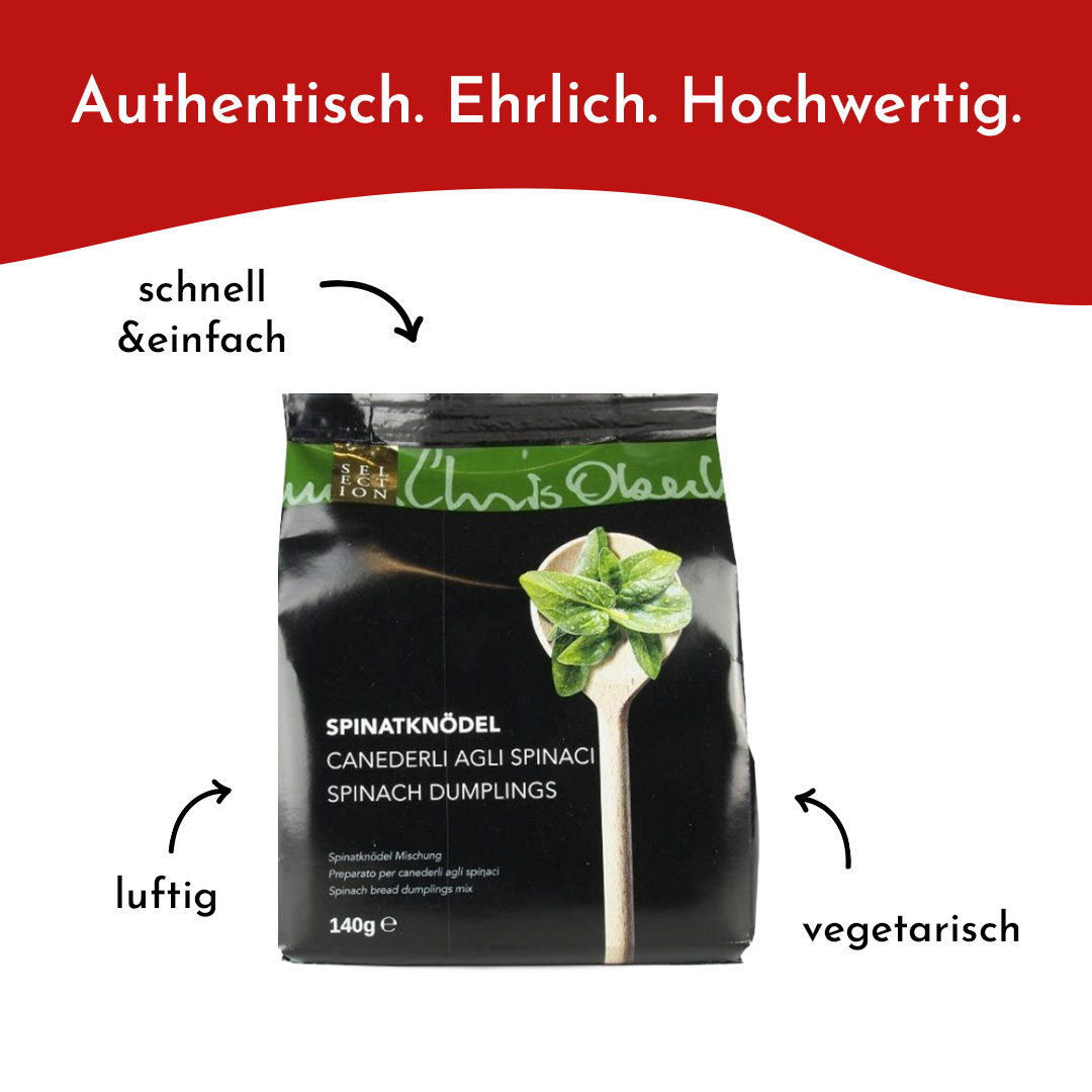 Knödelmischung - Spinatknödel