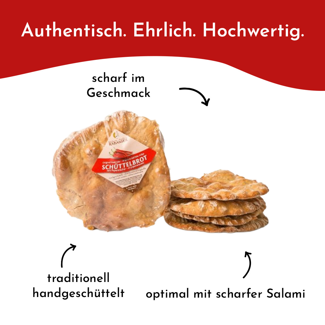 Schüttelbrot mit Peperoncino (Chili)