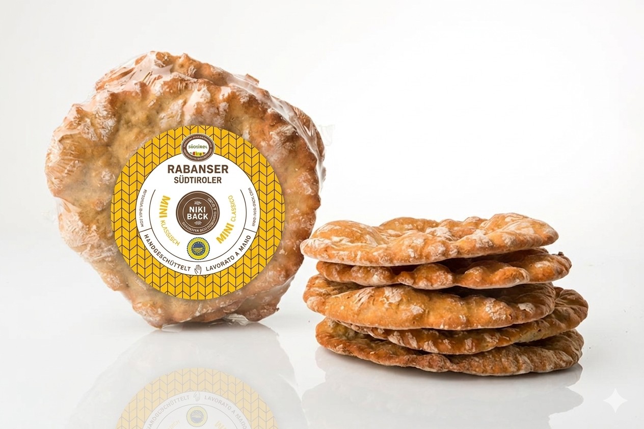 Kleine Südtiroler Schüttelbrot Minis von Niki Back – der ideale knusprige Snack für zwischendurch, handgeschüttelt in mundgerechter Größe