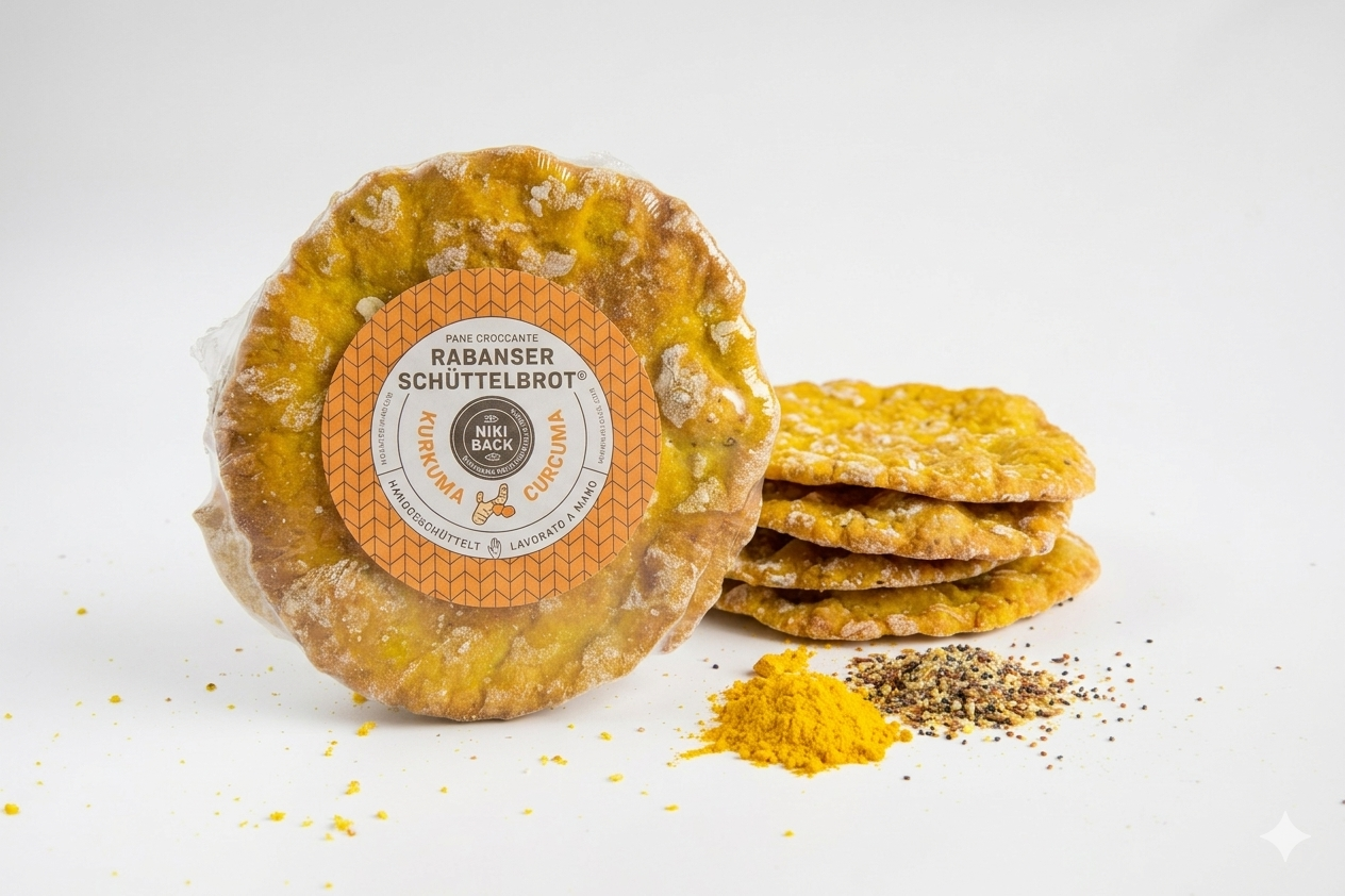 Original Südtiroler Schüttelbrot mit Kurkuma von Niki Back